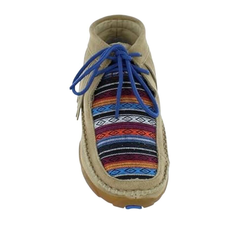 TWISTED X CHUCCA DRIVING MOCS SERAPE FRINGE LEATHER SIZE WOMEN'S 6.5M